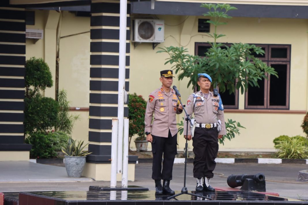 Apel Pemberian piagam Penghargaan Kepada Personil Polres Serdang Bedagai Yang Berprestasi