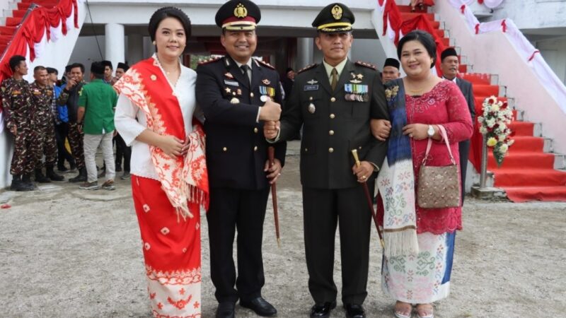 Kapolres Dairi Menghadiri Detik-detik Peringatan 78 Tahun Indonesia Merdeka, Di Stadion Panji Sidikalang