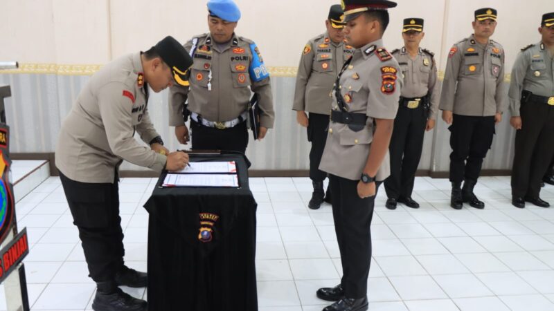 Kapolres Binjai Serah Terimakan Jabatan Kasat  Reskrim Polres Binjai