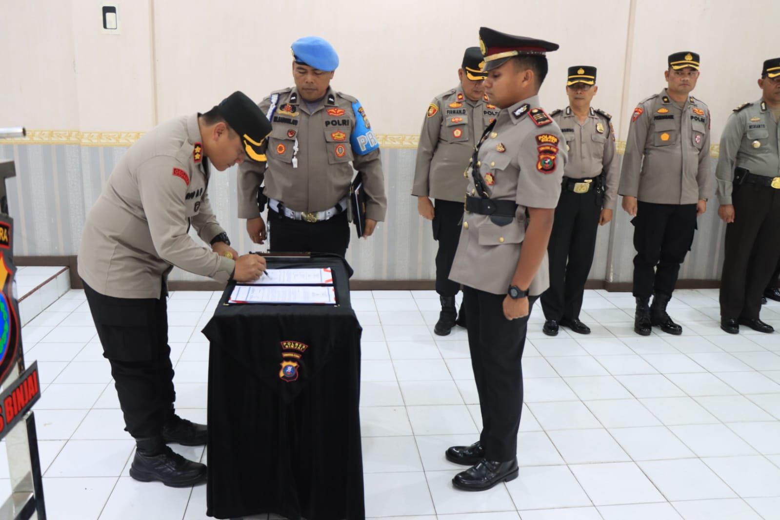 Kapolres Binjai Serah Terimakan Jabatan Kasat Reskrim Polres Binjai