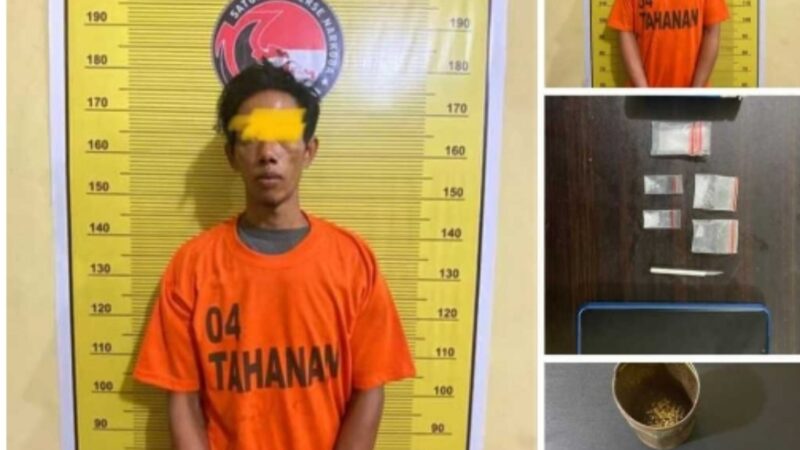 DUA ORANG PRIA DITANGKAP SAT NARKOBA POLRES BINJAI, SAAT JUALAN DI TANDEM HILIR KECAMATAN HAMPARAN PERAK