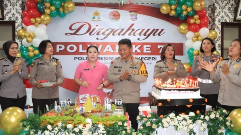 Syukuran Hari Jadi Polwan Ke-75 : Polwan Siap Mendukung Pemilu Damai Menuju Indonesia Maju
