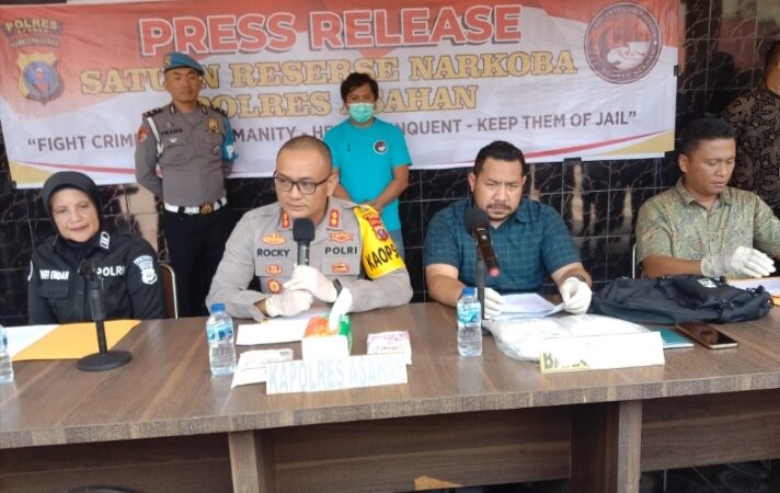 Polres Asahan Berhasil Mengamankan Seorang Pria Asal Jatim Bawa Sabu 2 KG