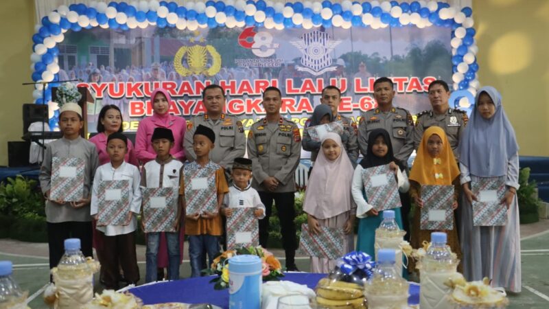 Hari Jadi Sat Lantas Bhyangkara ke 68 Tahun, Polres Langkat Gelar Syukuran