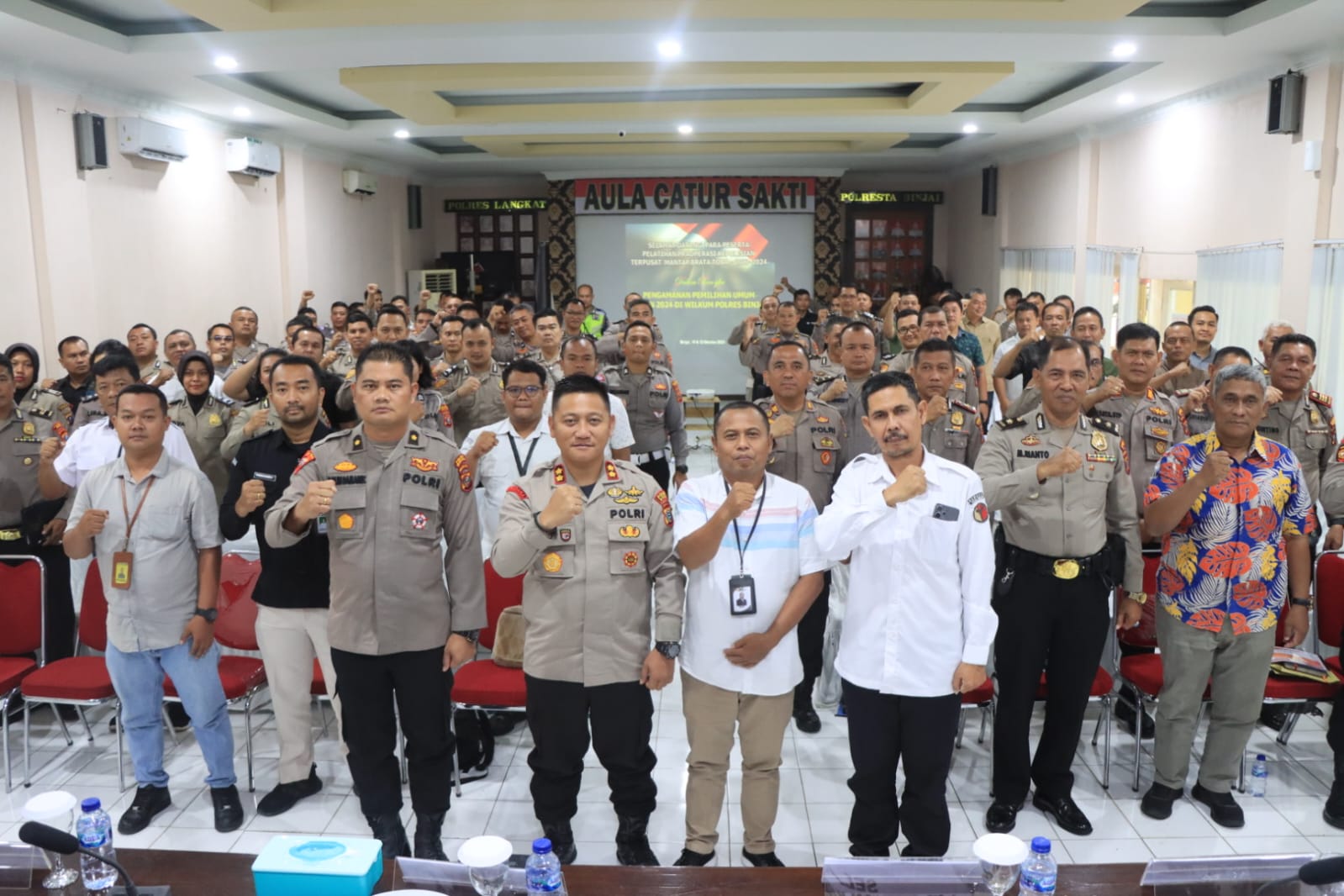 Polres Binjai Melaksanakan Latihan PRA Operasi Kepolisian Terpusat Mantap Brata Toba 2023-2024