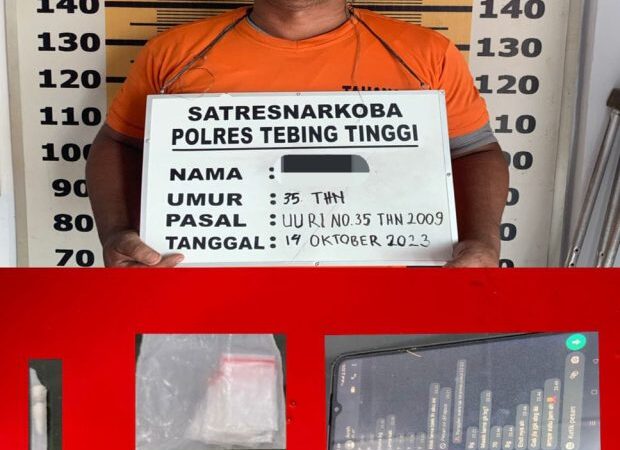 Polres Tebing Tinggi Ciduk Pria Pengangguran Diduga Miliki Sabu