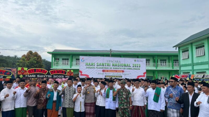 Wakapolres Hadiri Peringatan Hari Santri Nasional di Pondok Pesantren Al-Kautsar Simalungun Berlangsung Meriah