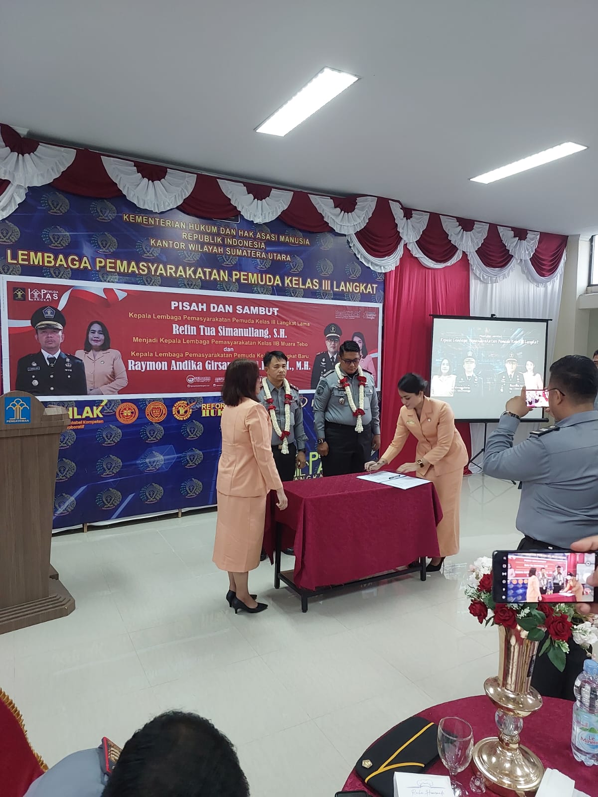 Serah Terima Jabatan dan Pisah Sambut Kepala Lembaga Pemasyarkatan Lapas Pemuda Kelas III Langkat