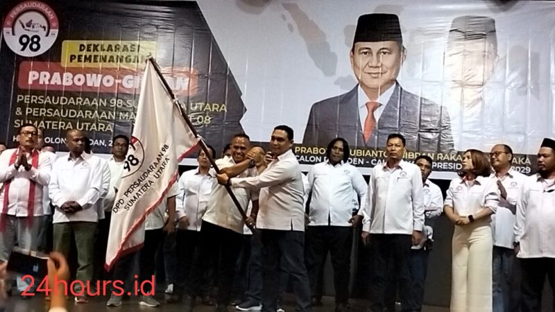 Ketua DPD Sumut Persaudaraan 98 Thomas Jefferson Tarigan: Prabowo-Gibran Rakabuming “The Next Presiden 2024” Menuju Indonesia Emas