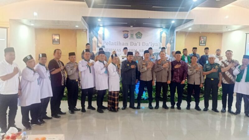 Polsek Delitua Polrestabes Medan Melaksanakan Monitoring Pembukaan Pelatihan Dai’& Daiyah Mashja Ar-Raudhah Kamtibmas Se-Sumatera Utara