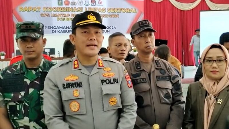 Polres Simalungun Gelar Deklarasi Pemilu Damai Dan Kordinasi Lintas Sektoral