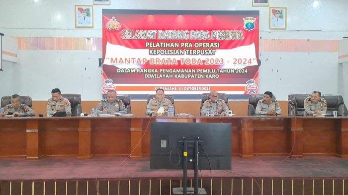 Polres Tanah Karo Gelar Rapat koordinasi Lintas Sektoral Operasi Mantap Brata Toba 2023-2024