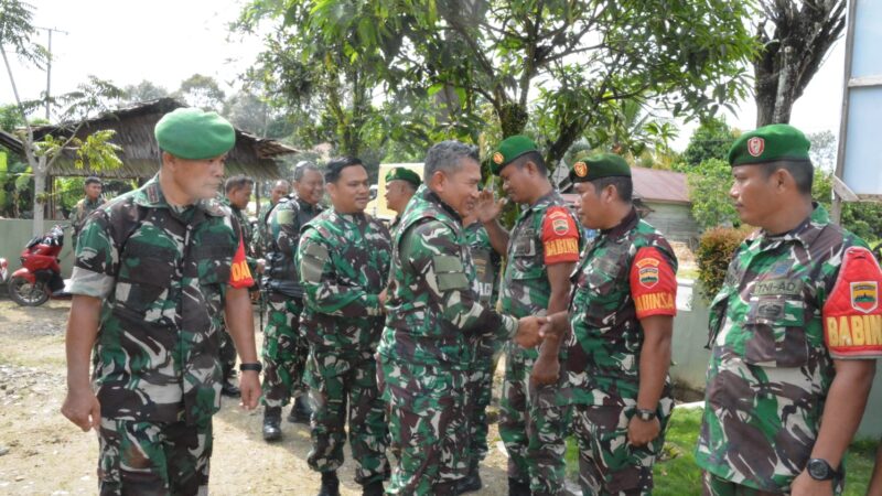 Danrem 023/KS Kunjungi wilayah Teritorial Kodim 0211/TT