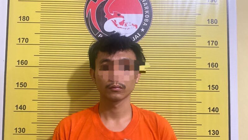 POLRES BINJAI TANGKAP DUA ORANG PRIA SEBAGAI BANDAR NARKOBA JENIS EKSTASI