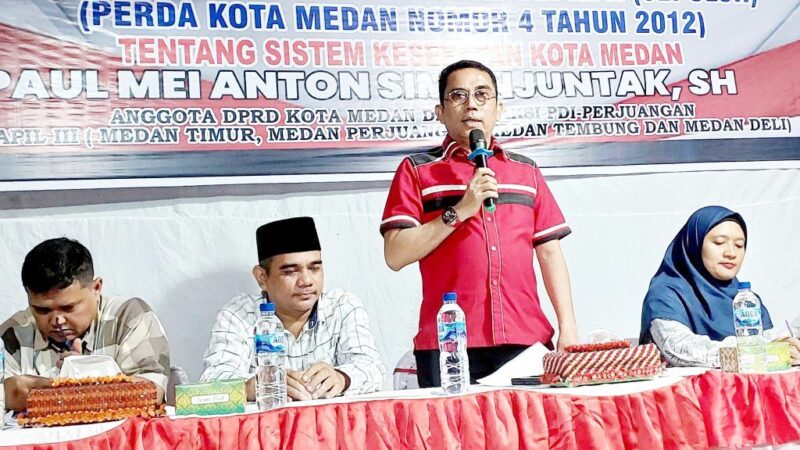 Anggota DPRD Medan Paul Mei Anton Simanjuntak SH Berharap Pihak Camat Dan Lurah Membantu Warganya Terdaftar Masuk Data Terpadu Kesejahteraan Sosial (DTKS)