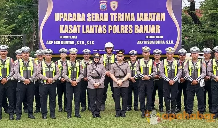 Jabatan Kasat Lantas Polres Banjar kini Ditempati AKP Risda Idfira, Ia Menggantikan AKP Eko Guntar