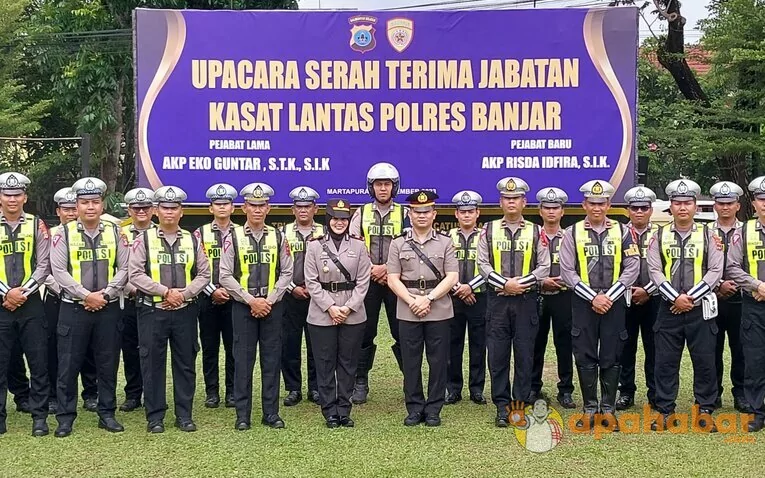 Jabatan Kasat Lantas Polres Banjar kini Ditempati AKP Risda Idfira, Ia Menggantikan AKP Eko Guntar
