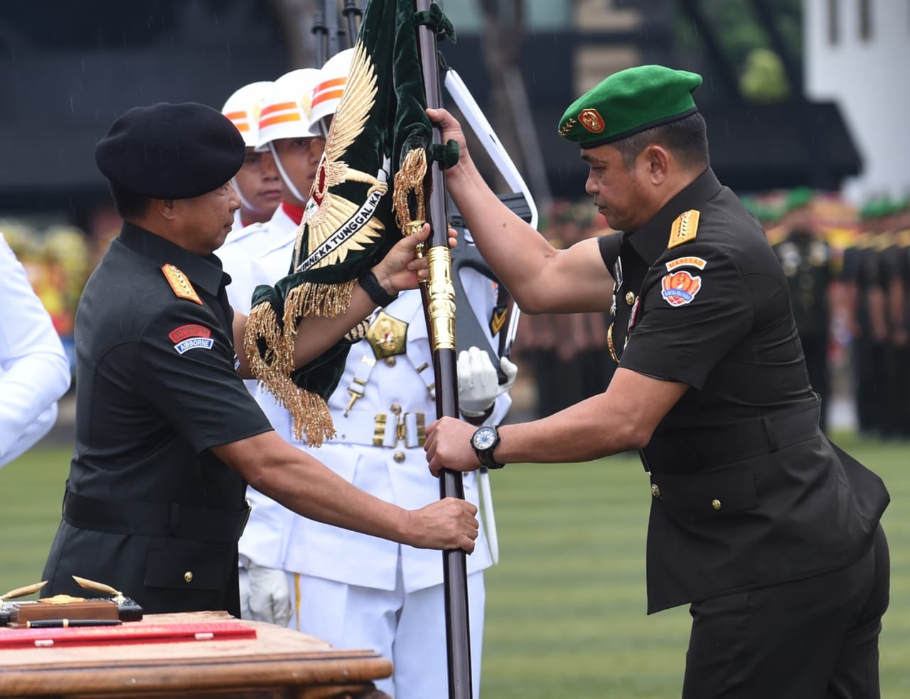 TNI AD Gelar Sertijab, Tongkat Estafet Kasad Berpindah ke Jenderal TNI Maruli Simanjuntak
