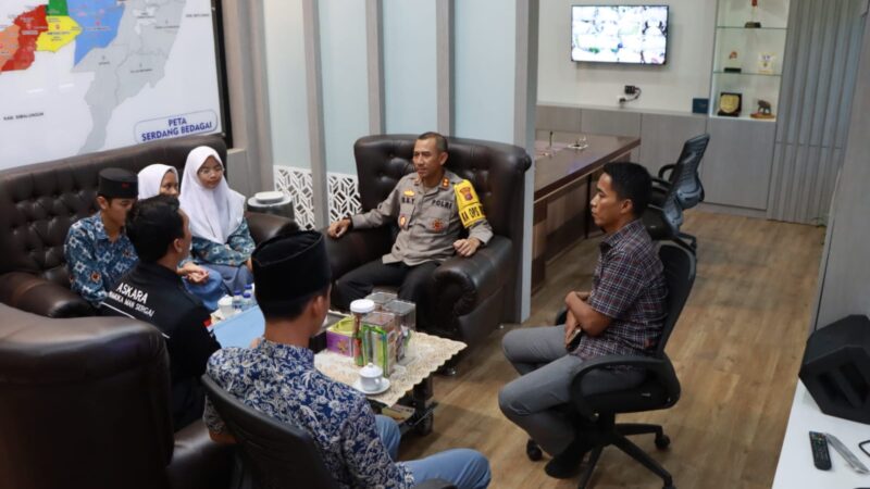 Kapolres Sergai AKBP Oxy Yudha Pratesta, S.I.K., Menerima Kegiatan Audience Dewan Pengurus (DP) Gerakan Pramuka GUDEP 187-188