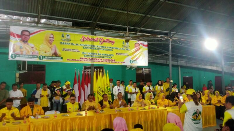 Polres Binjai Amankan Kegiatan Kampanye Pertemuan Terbatas yang Dilaksanakan Oleh Partai Golongan Karya (Golkar)