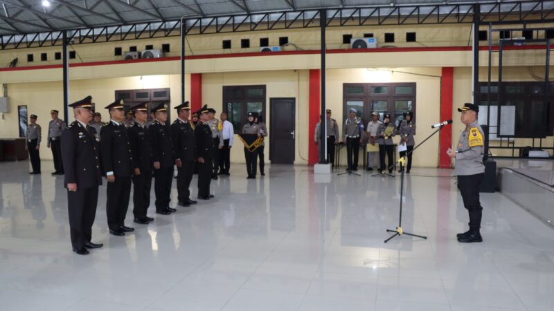 Kapolresta Deli Serdang Pimpin Upacara Purna Bakti