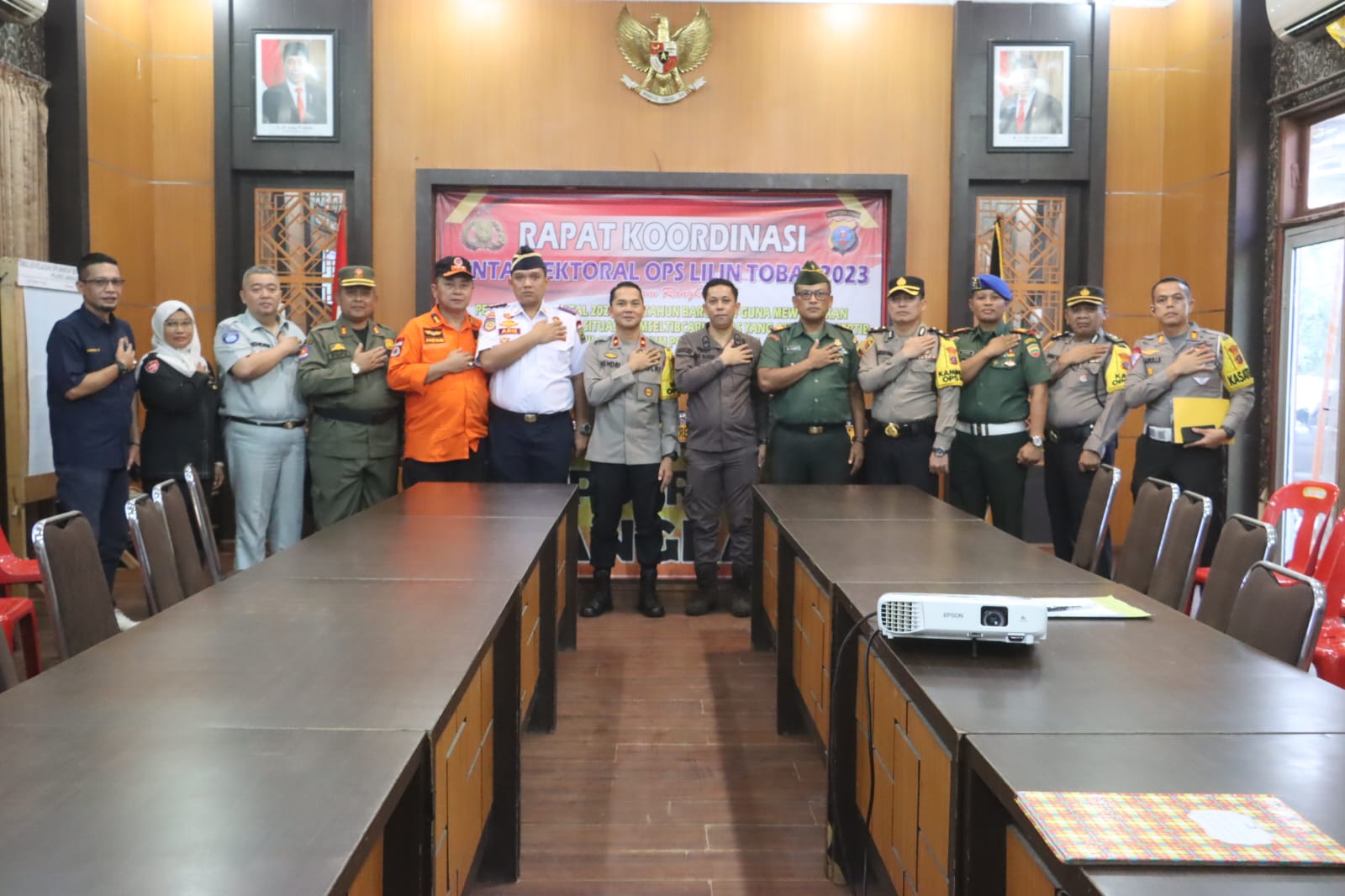 Wakapolres Langkat Rapat Kordinasi Lintas Sektoral Dalam Rangka Ops Lilin Toba – 2023