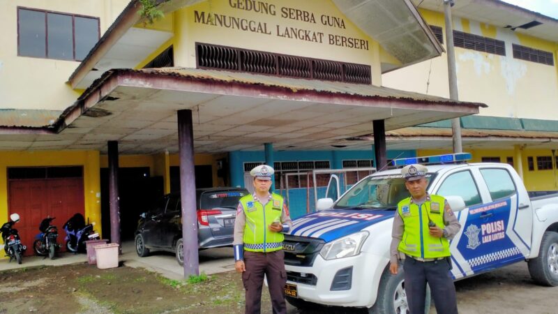 Polres Langkat Lakukan Pengamanan Pelipatan Surat Suara Pemilu 2024 Oleh KPU kabupaten langkat