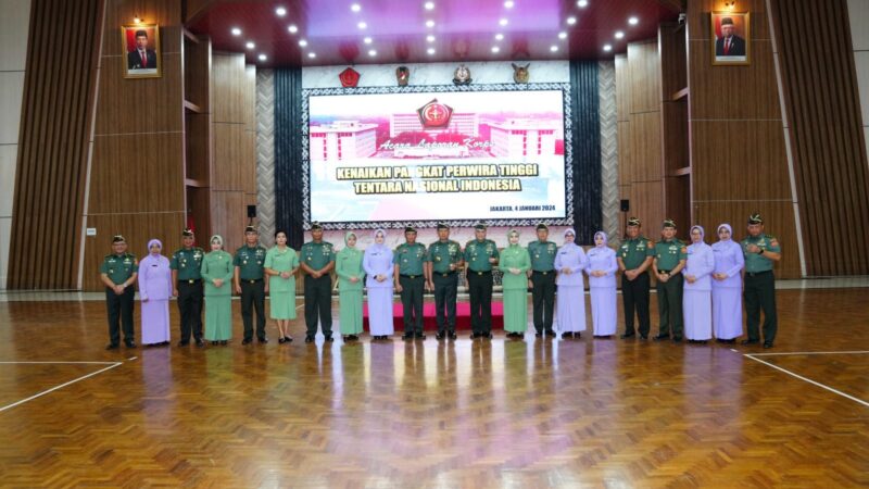 Panglima TNI Terima Laporan Korps Kenaikan Pangkat 66 Perwira Tinggi TNI