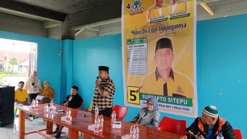 Caleg Suprapto Sitepu Partai Golkar Pasti Menang Di Dapil 3 Sesuai Permintaan Masyarakat Binjai Utara Periode 2024 – 2029