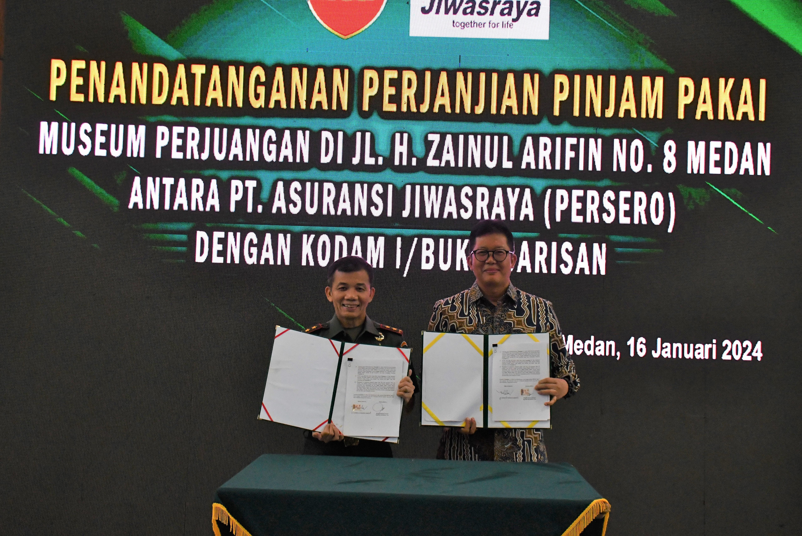 Kodam I/BB dan PT Asuransi Jiwasraya Bekerjasama Kembangkan Museum Perjuangan TNI 