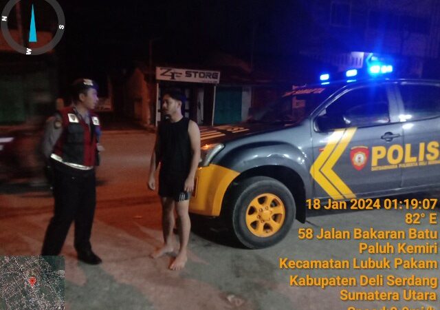 Polresta Deli Serdang Tingkatkan Patroli Blue Light, Cegah Kejahatan Di Malam Hari