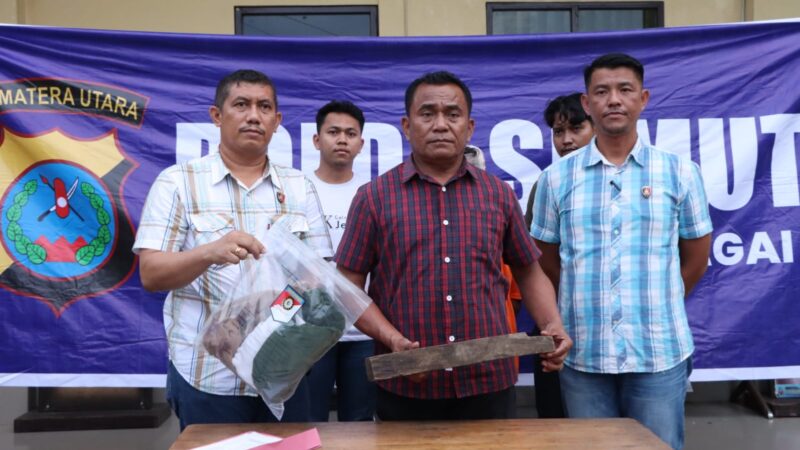 Kasat Reskrim Polres Sergai AKP JH Panjaitan Berhasil Menangkap Seorang Pria Melakukan KDRT