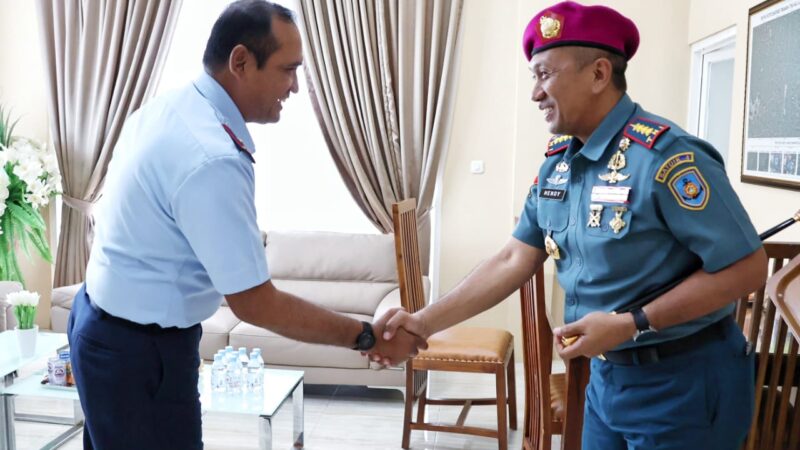 Danlanud Sam Ratulangi Terima Kunjungan Dansatdik 4 Kodiklatal