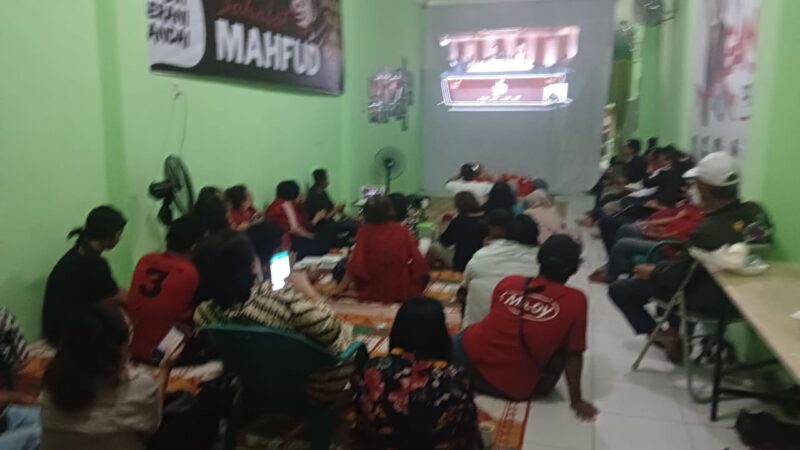 Nobar Terakhir Debat Capres, Capres Ganjar Pranowo Tampil Gemilang Menjawab Pertanyaan-Pertanyaan Di Debat Capres