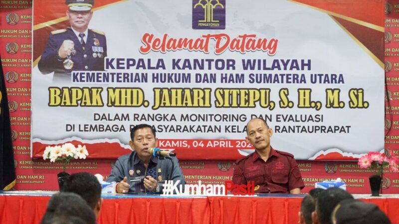Safari Ramadhan Ke Lapas Rantauprapat, Kakanwil Kemenkumham Sumut Pesan Jaga Kersamaan dan Integritas Kerja
