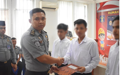 Rutan Kelas 1 Labuhan Deli  Beri Remisi Hari Raya Idul Fitri  Sebanyak 509 WBP