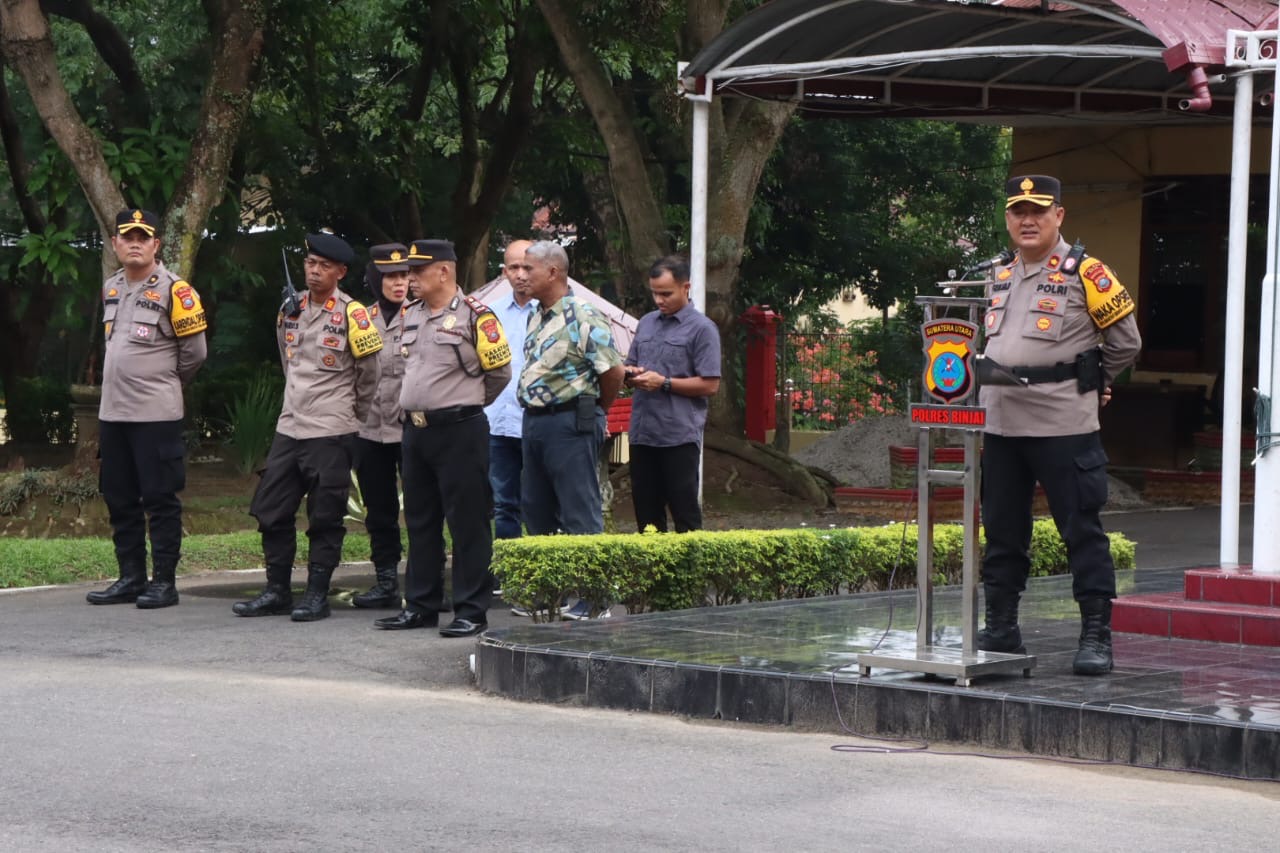 Polres Binjai Turunkan Personil Amankan Malam Takbiran 1445 H Tahun 2024