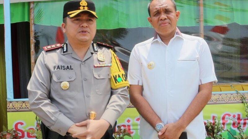 Pastikan Berjalan Baik, Kapolres Langkat Tinjau Kembali Pos pelayanan Operasi Ketupat Toba 2024.