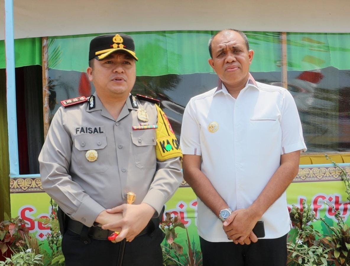 Pastikan Berjalan Baik, Kapolres Langkat Tinjau Kembali Pos pelayanan Operasi Ketupat Toba 2024.