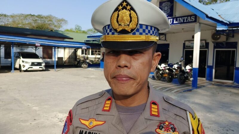 Kasat Lantas Polres Langkat Pastikan Kelancaran Arus Balik Idul Fitri 1445 H tahun 2024 Berjalan Aman.