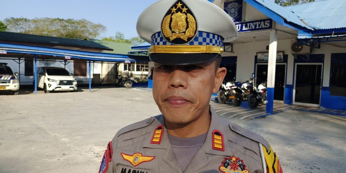 Kasat Lantas Polres Langkat Pastikan Kelancaran Arus Balik Idul Fitri 1445 H tahun 2024 Berjalan Aman.