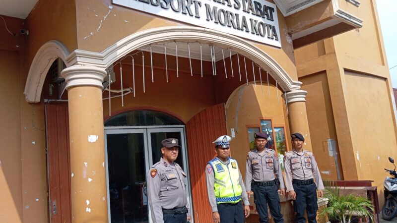 Polres Langkat Lakukan Pengamanan di Gereja dalam rangka Perayaan Kenaikan Isa Almasih.