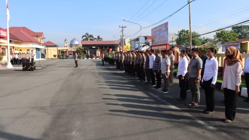 Kapolresta Deli Serdang Kombes Pol Raphael Sandhy cahya Priambodo, SIK Pimpin Sertijab Kabag SDM