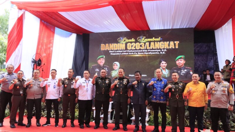 Kodim 0203 LKT Gelar Acara Pisah Sambut Dandim Baru