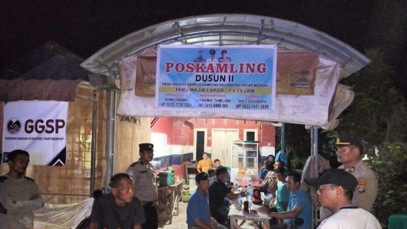 Polresta Deli Serdang Jaga Pemeliharaan Kamtibmas Dengan Meningkatkan Aktifitas Siskamling Di Lingkungan Masyarakat
