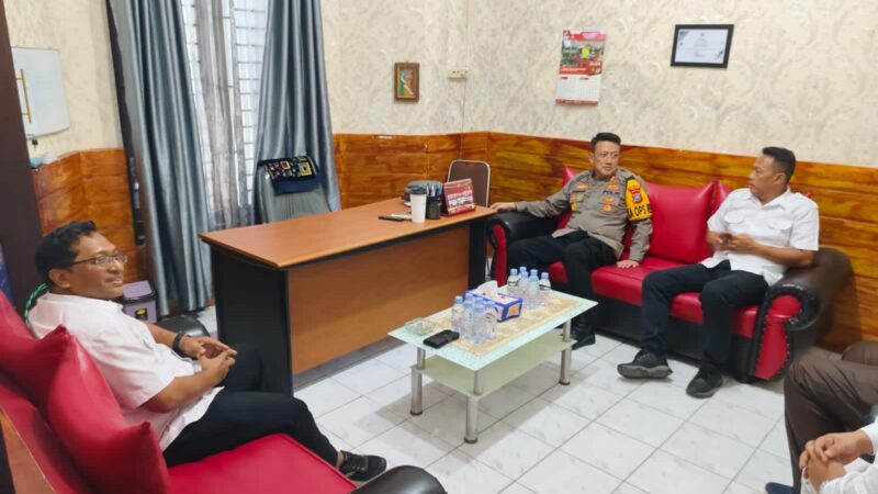 Jalin Silaturahmi kapolres Binjai Berbincang Bincang Dengan KPU Binjai