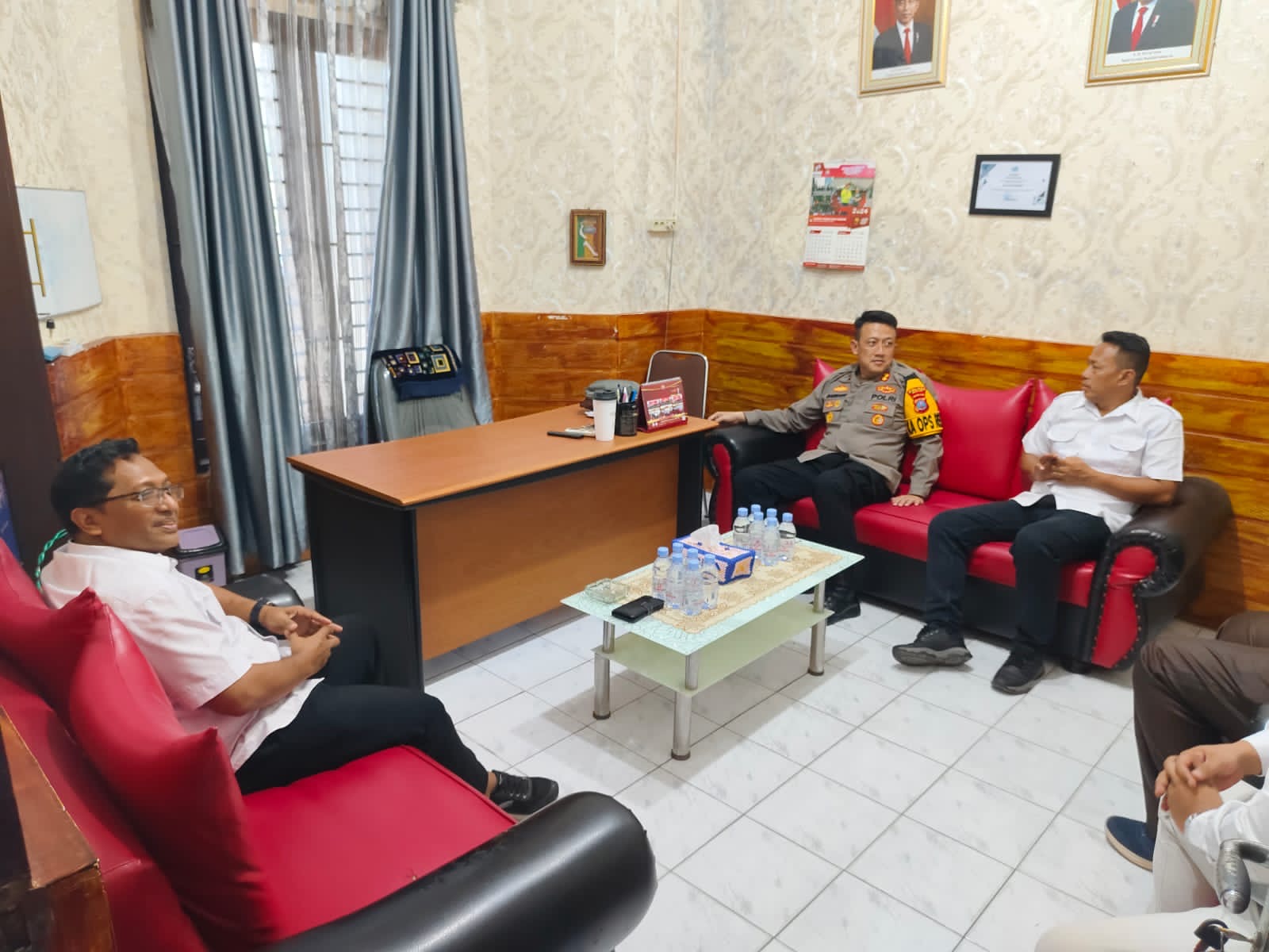 Jalin Silaturahmi kapolres Binjai Berbincang Bincang Dengan KPU Binjai