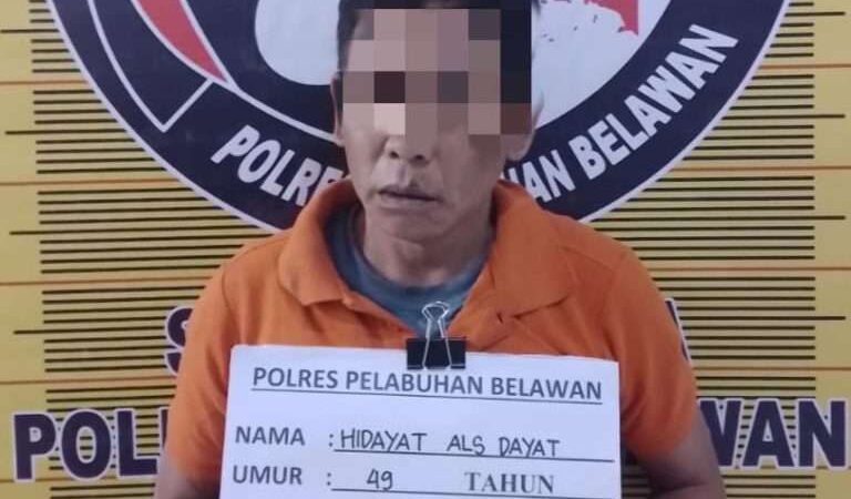 Sat Narkoba Polres Pelabuhan Belawan berhasil menangkap seorang Pengedar Narkoba jenis ganja