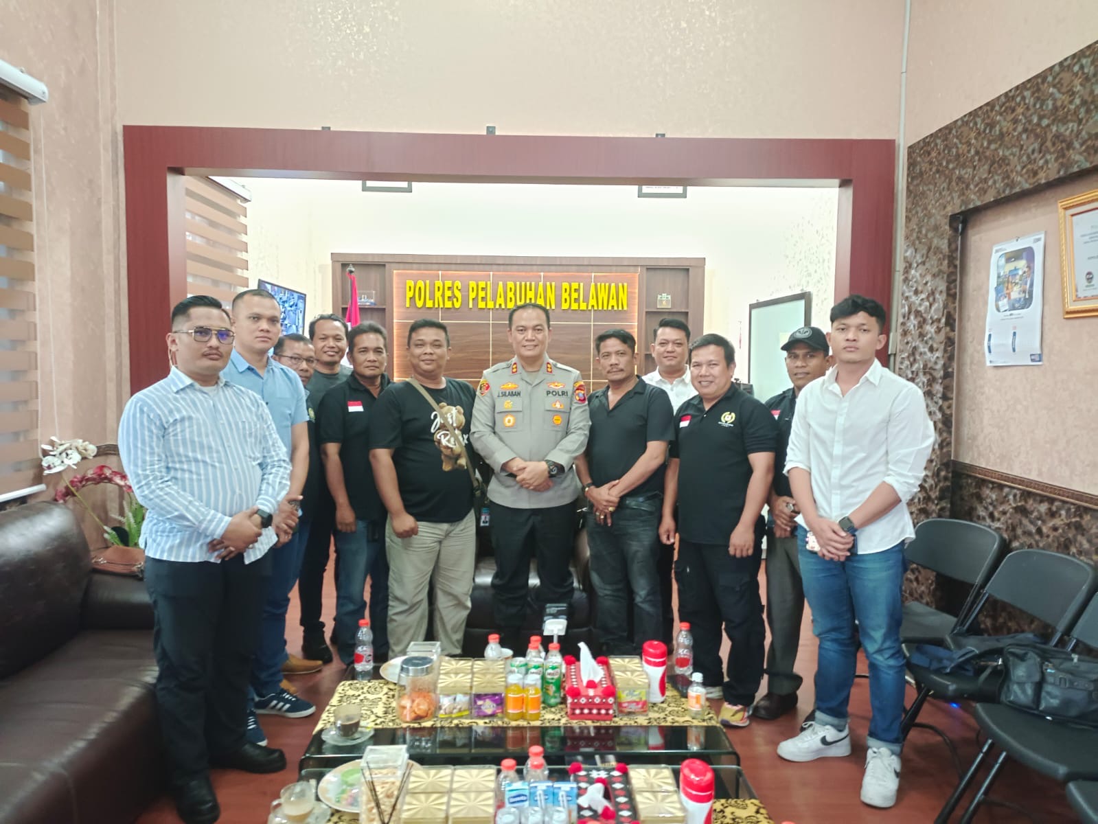 Kapolres Belawan sambut baik kedatangan pimpinan TKN