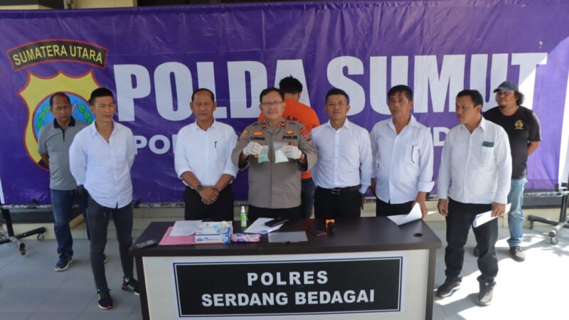 Polres Sergai Ungkap Kasus Narkotika, Pelaku Terancam 20 Tahun Penjara